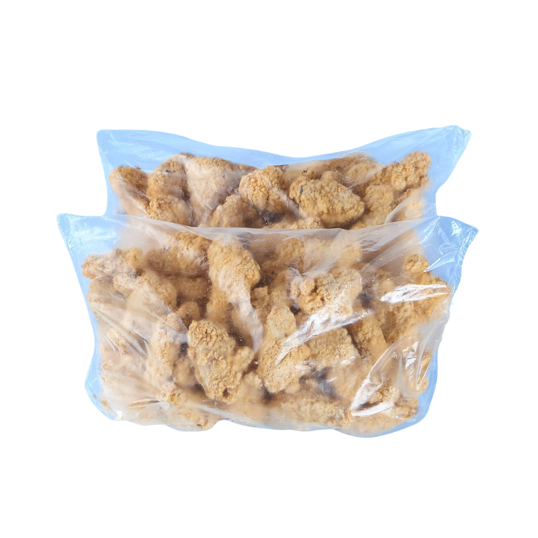 Frozen Cooked White Breaded Chicken Wing 2kg