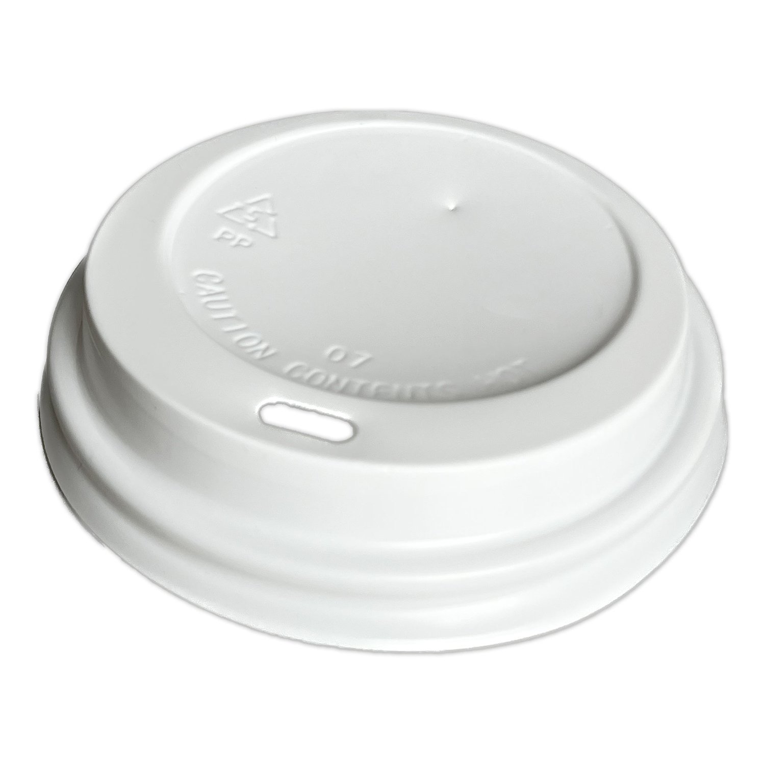 White PP Plastic Dome Lid 10-12-16 oz x50