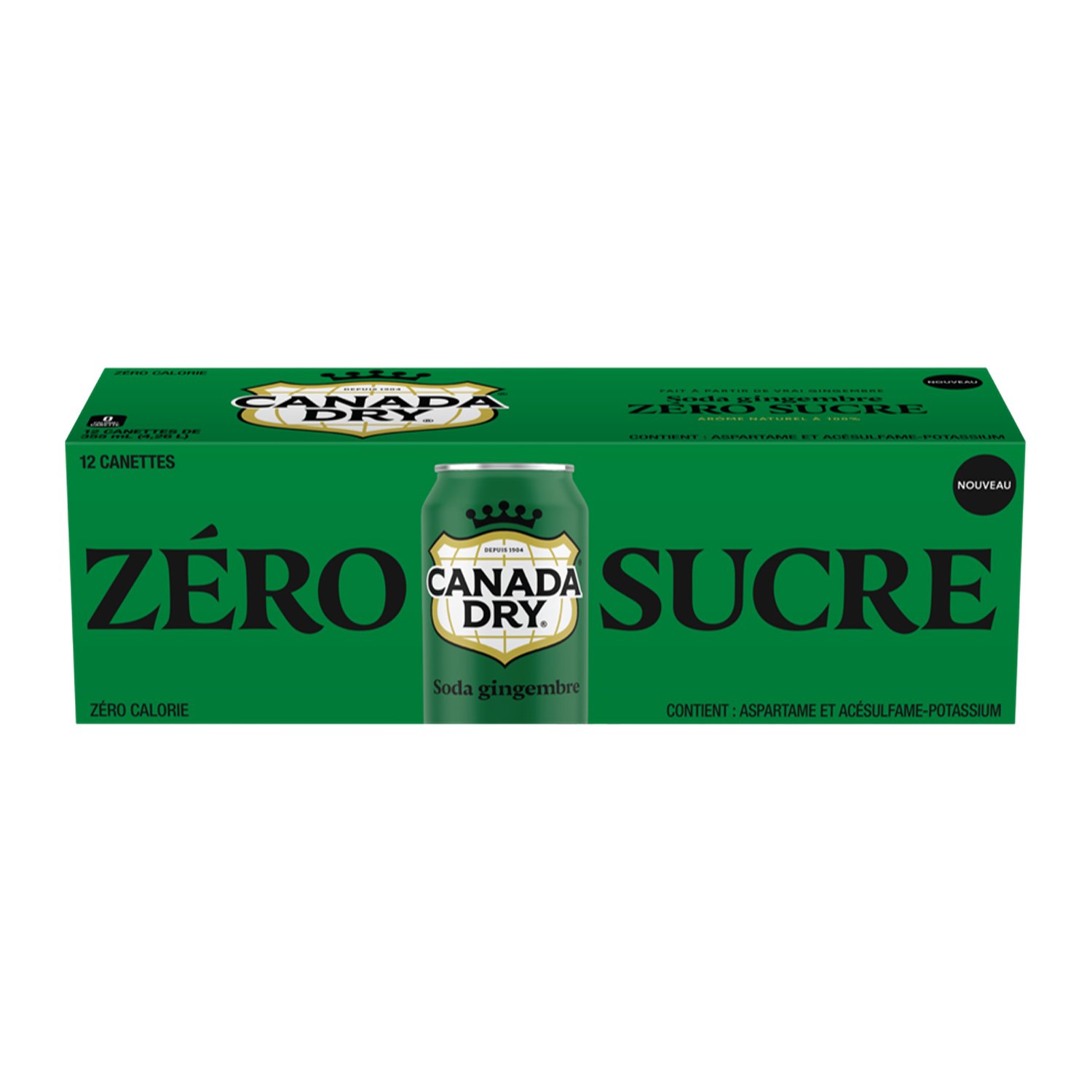Ginger Ale Soft Drink Zero 355 ml x12