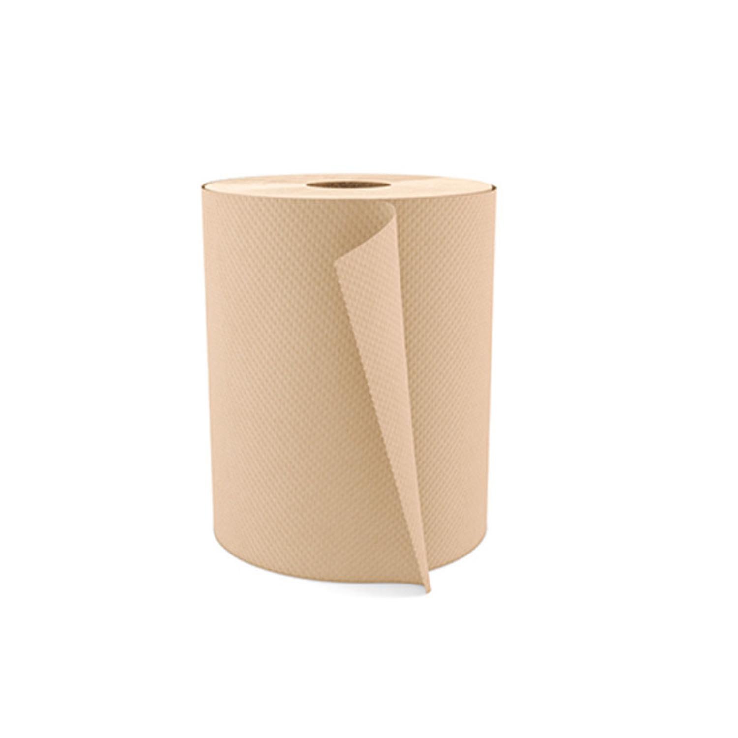 Brown hand towel 8''x350' 12un