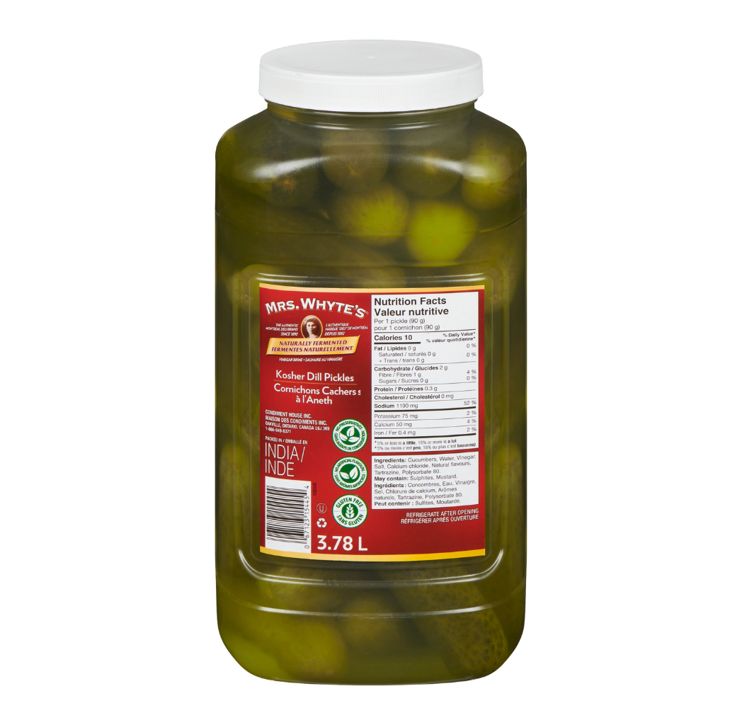 Kosher Dill Pickles 3,78 L