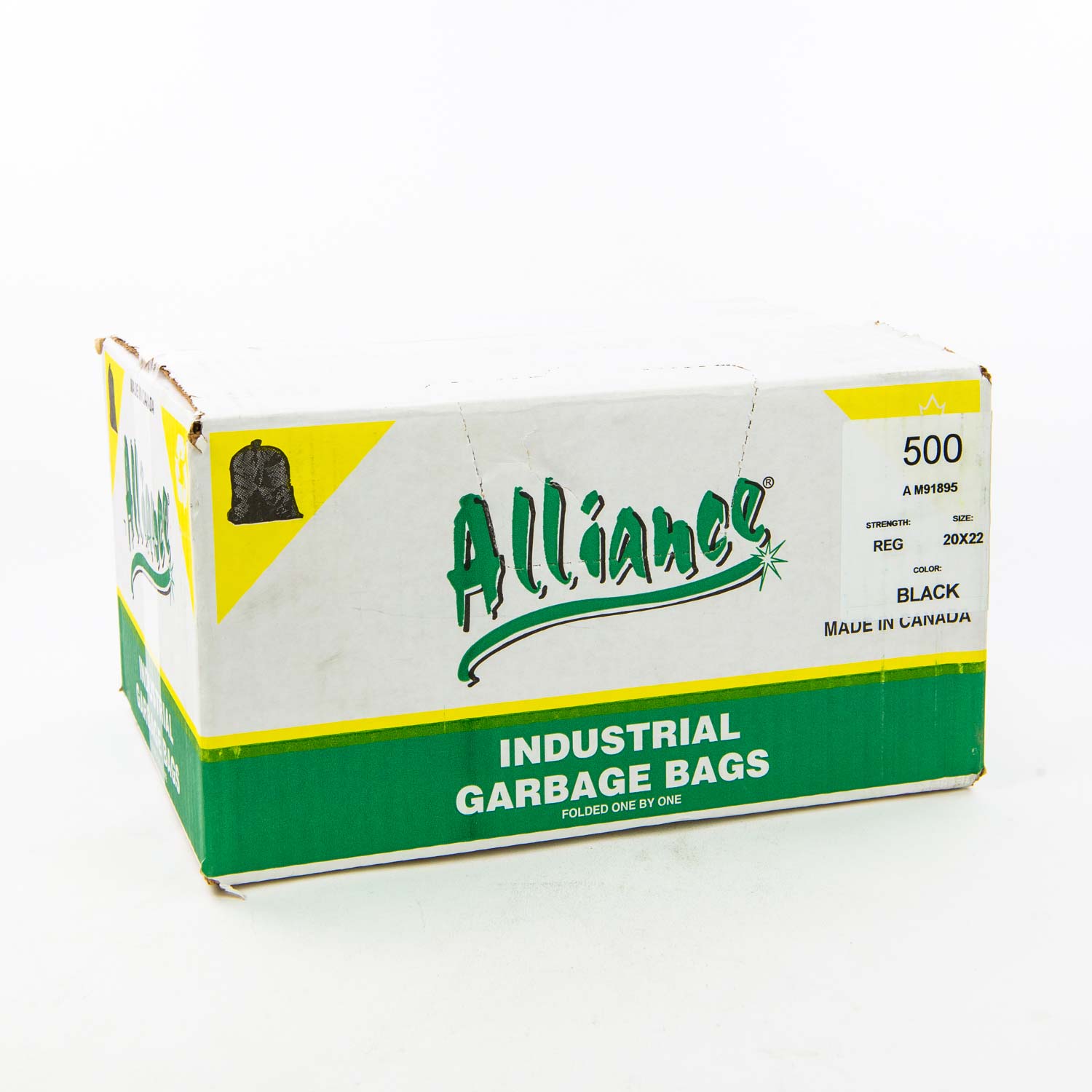 Black Regular Garbage Bag 20 po x 22 po x500-secondary-image