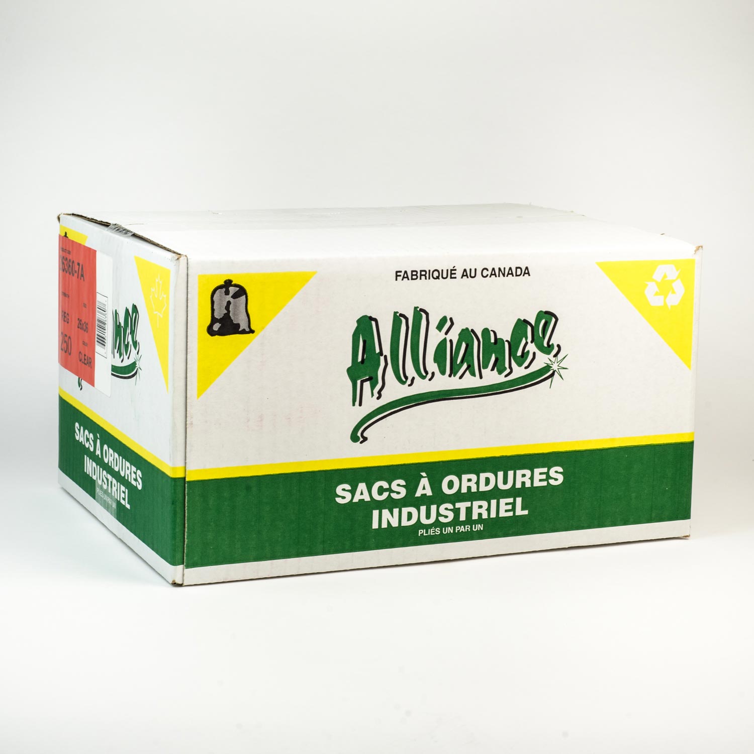 Clear Regular Garbage Bag 26 po x 36 po x250