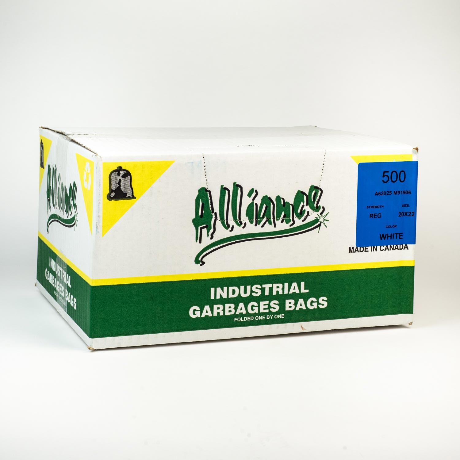 White Regular Garbage Bag 20 po x 22 po x500-secondary-image