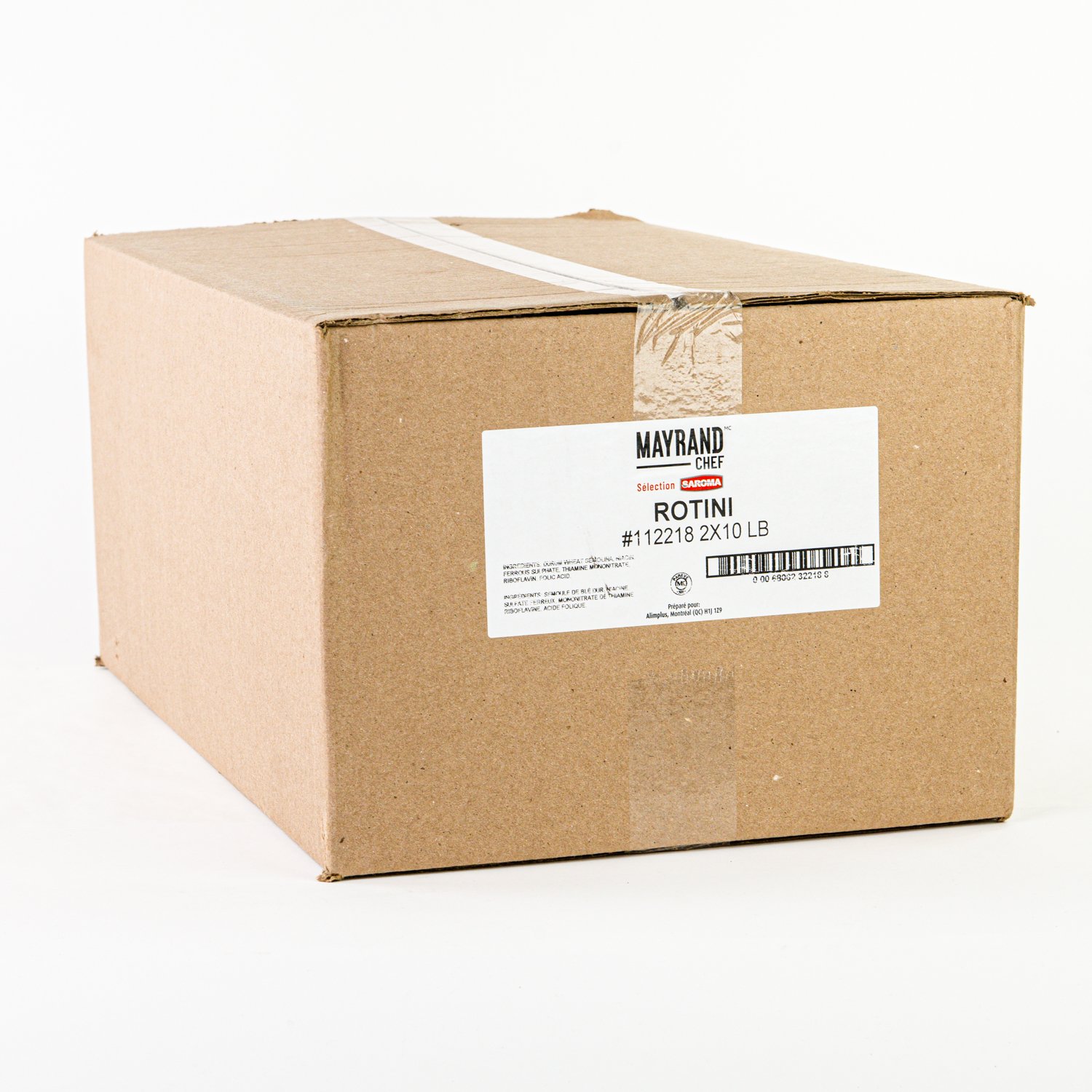 Pâtes rotini 20 lb