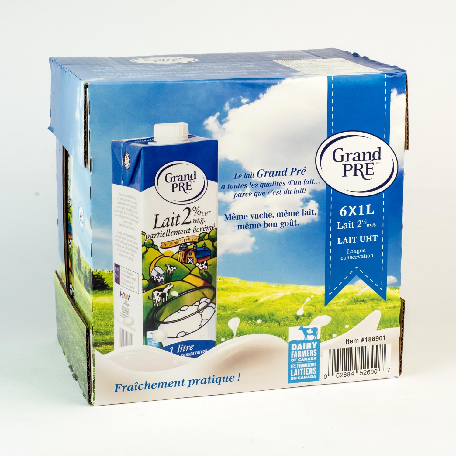 Lait 2% UHT 1 L x6