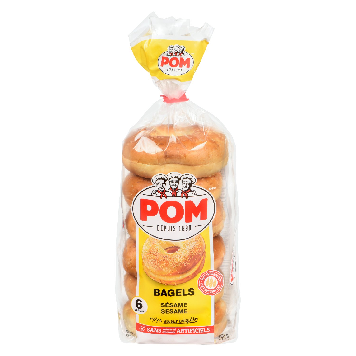 Bagels au sésame x6