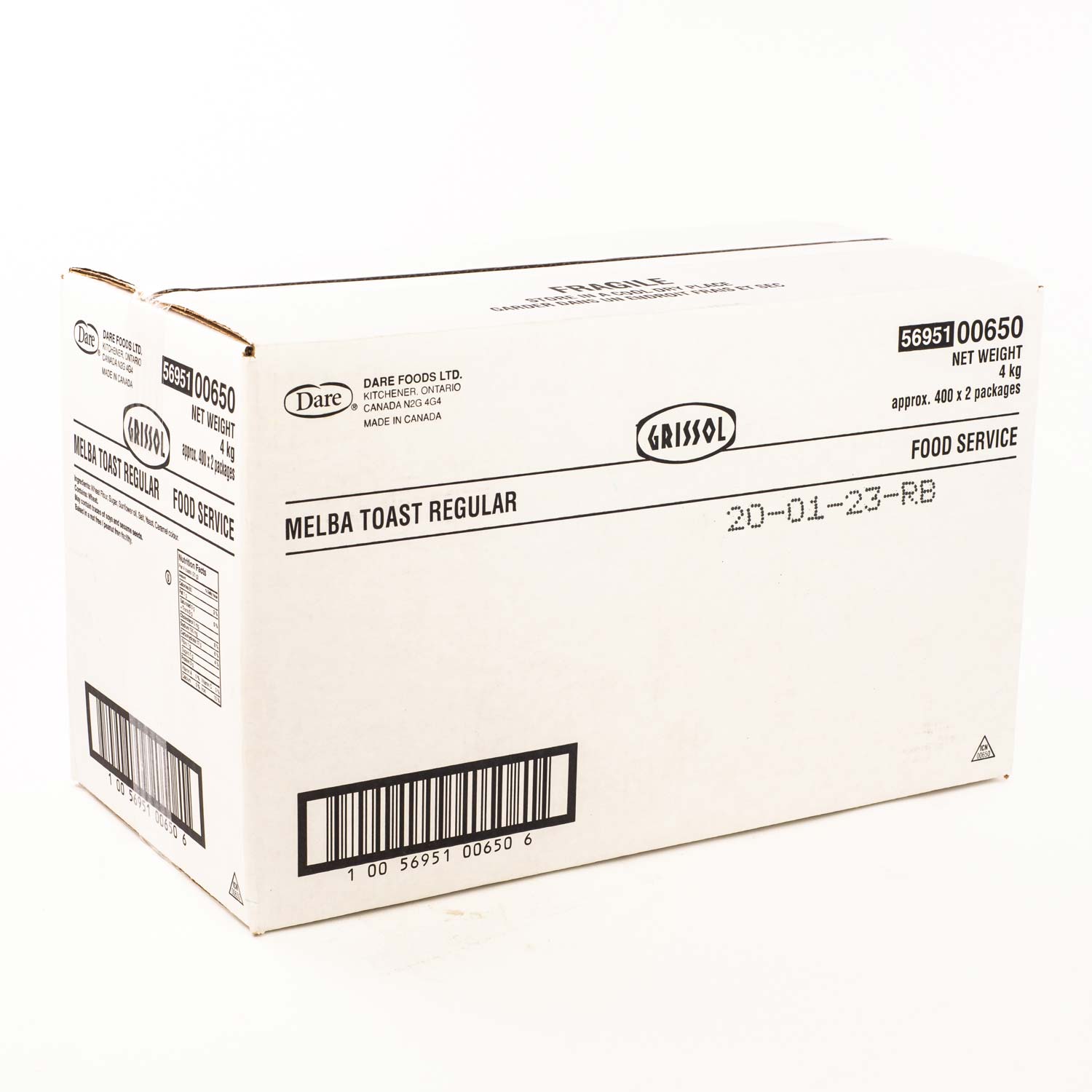 Toast melba 2 x 400