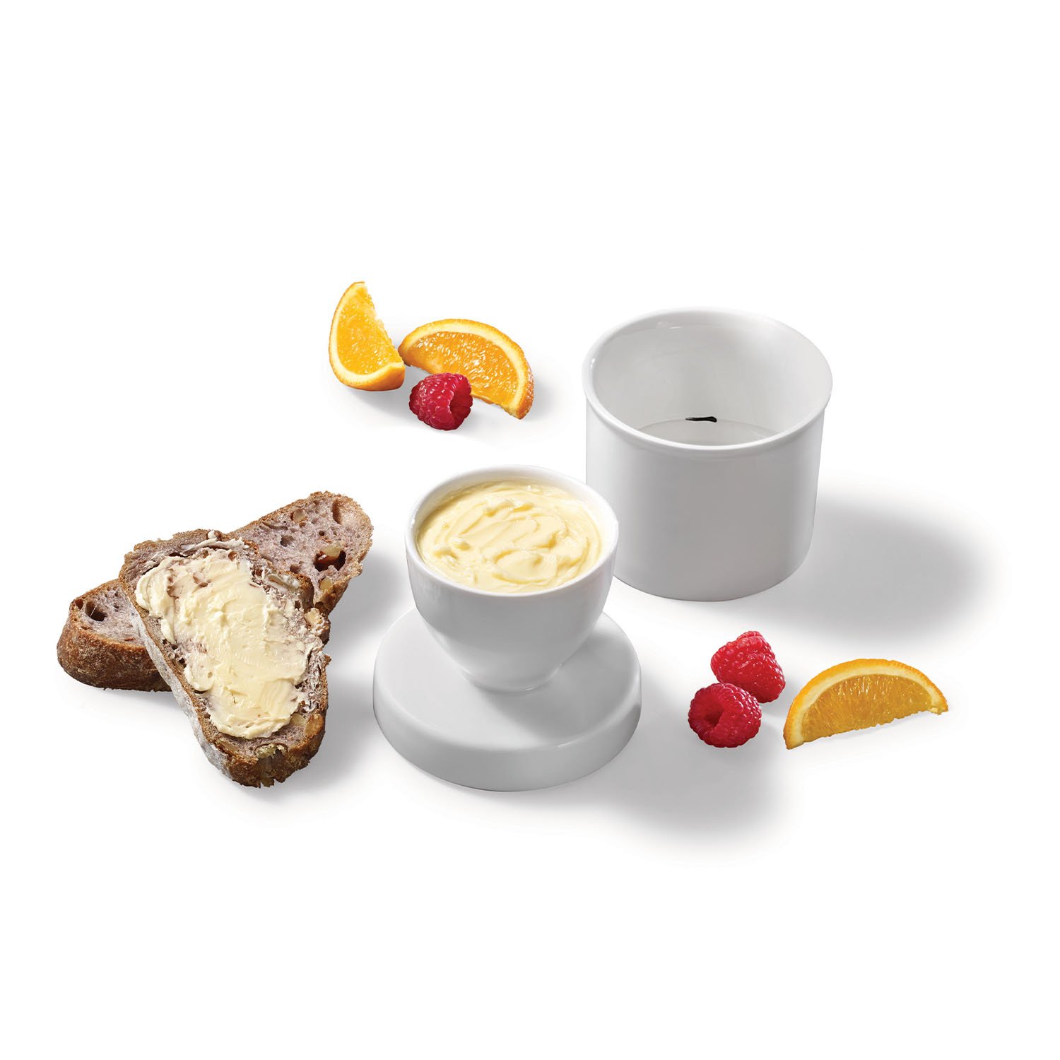 Beurrier breton en porcelaine