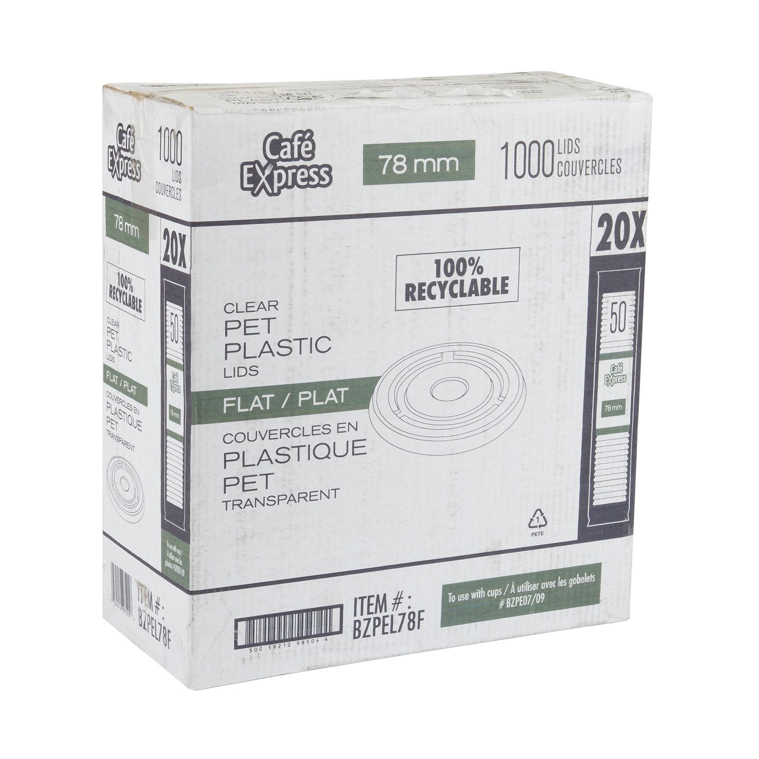 Couvercle plastique PET plat 7-9 on x50-tertiary-image