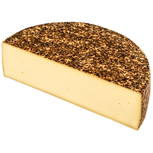 Fromage aux champignons coupé