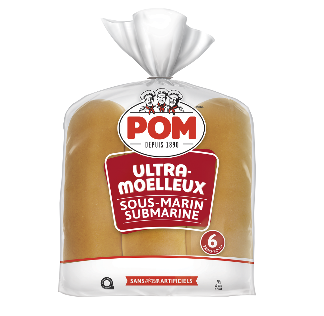 Pain sous-marin ultra-moelleux 6 un