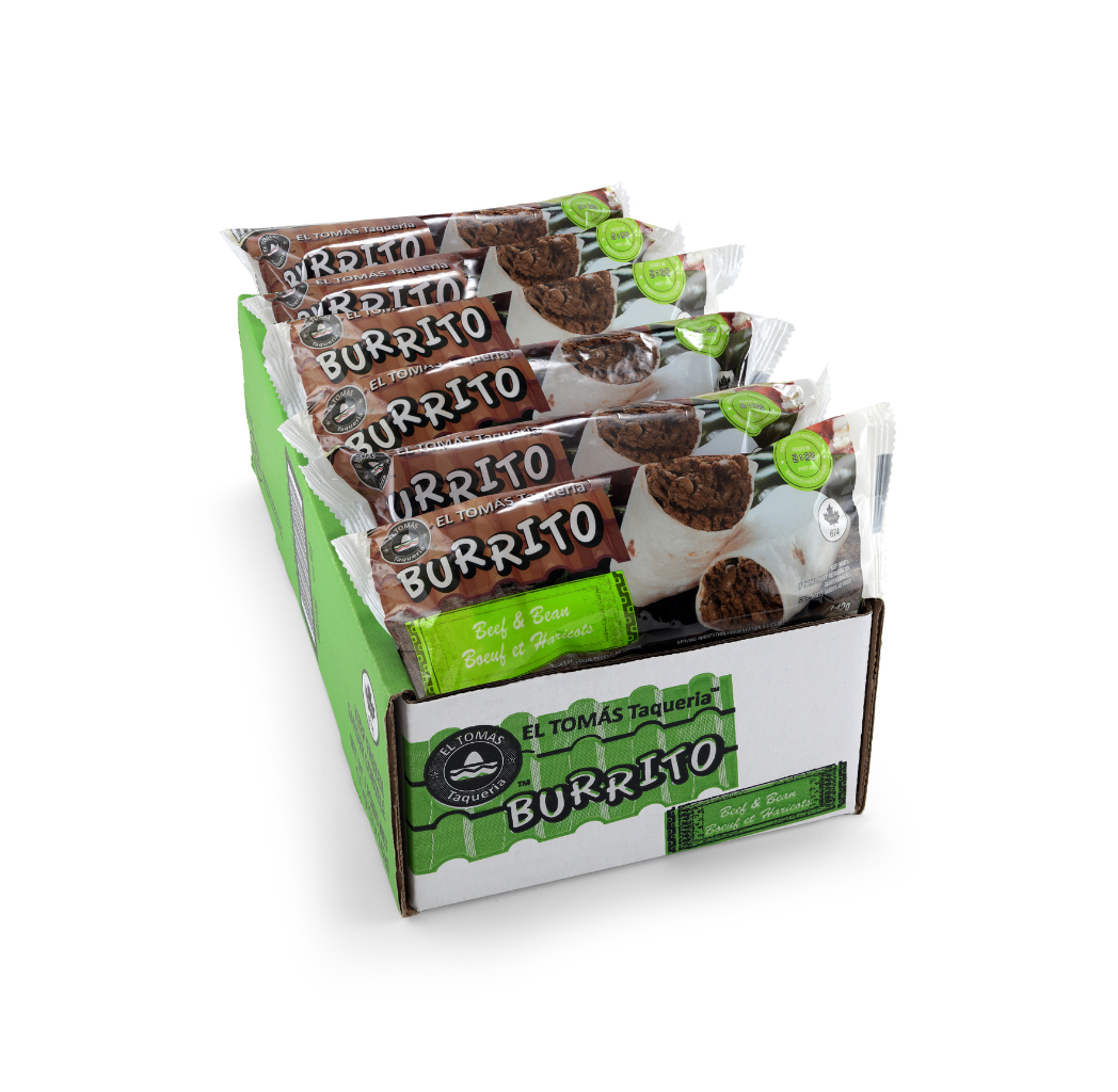 Burritos boeuf et haricot congelé 12 x 142 g