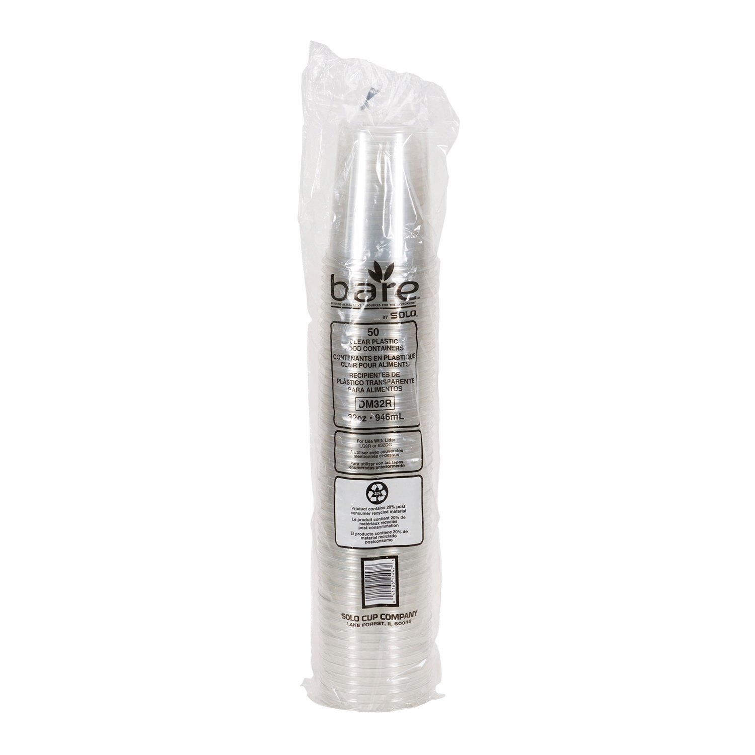 Contenant alimentaire plastique RPET 32 on x50-secondary-image