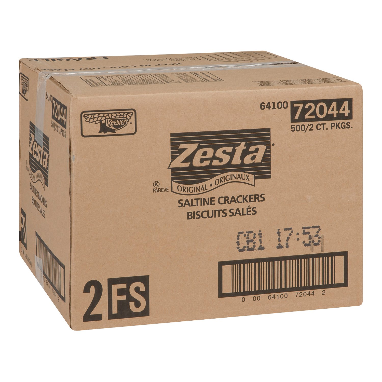 Biscuit soda salé sans noix en sachet 2 un x500