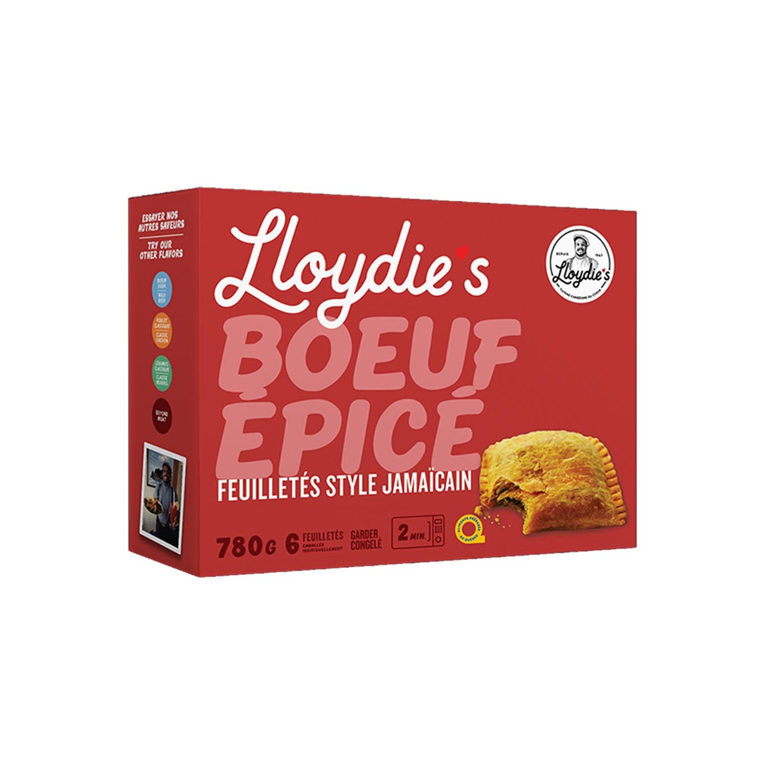 Feuilletés style jamaïcain au bœuf épicé 780 g