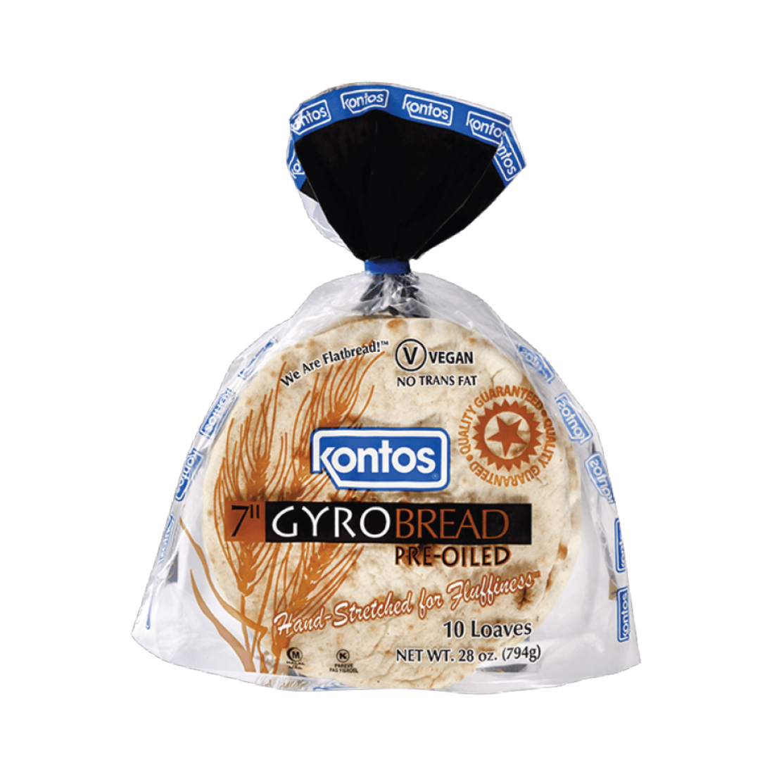 Pain gyro pré-huilé 7