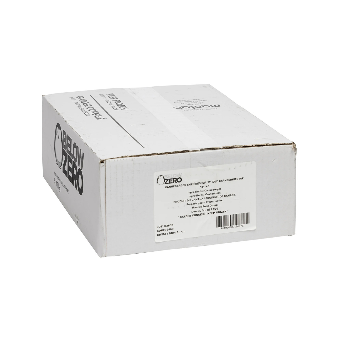 Canneberges entières surgelées 1 kg