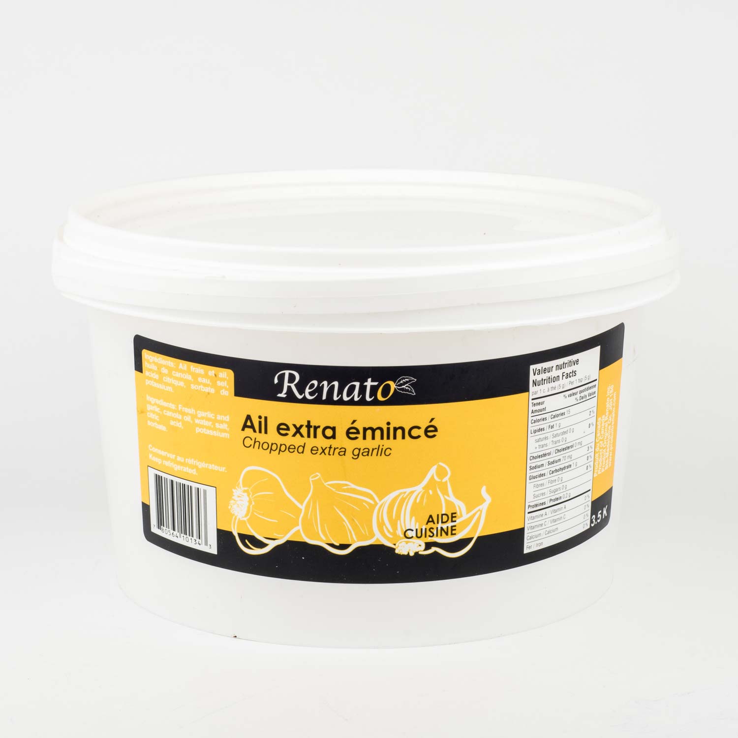 Ail extra émincé 3,5 kg