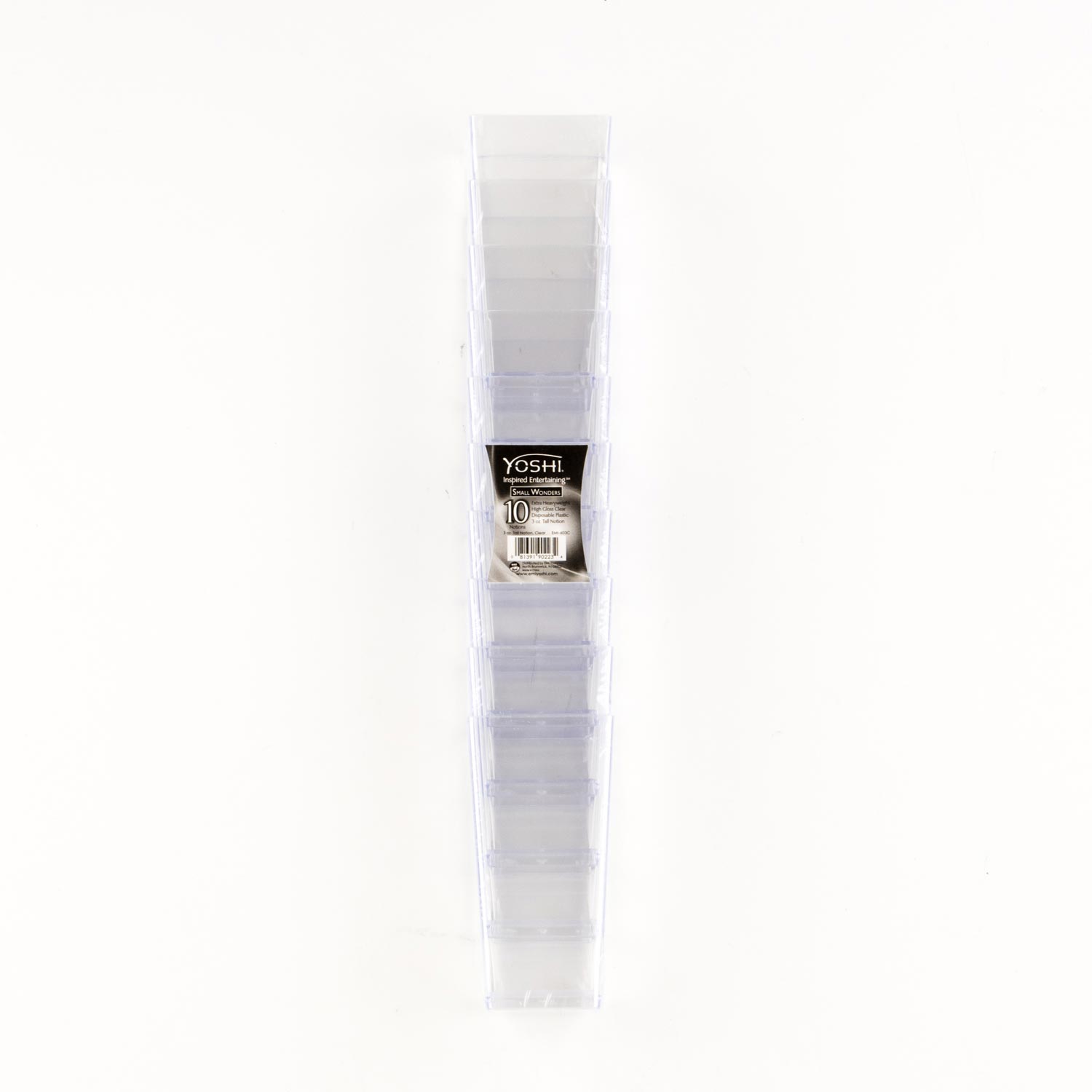 Verrine cube plastique 1,6''x3,25'' x10