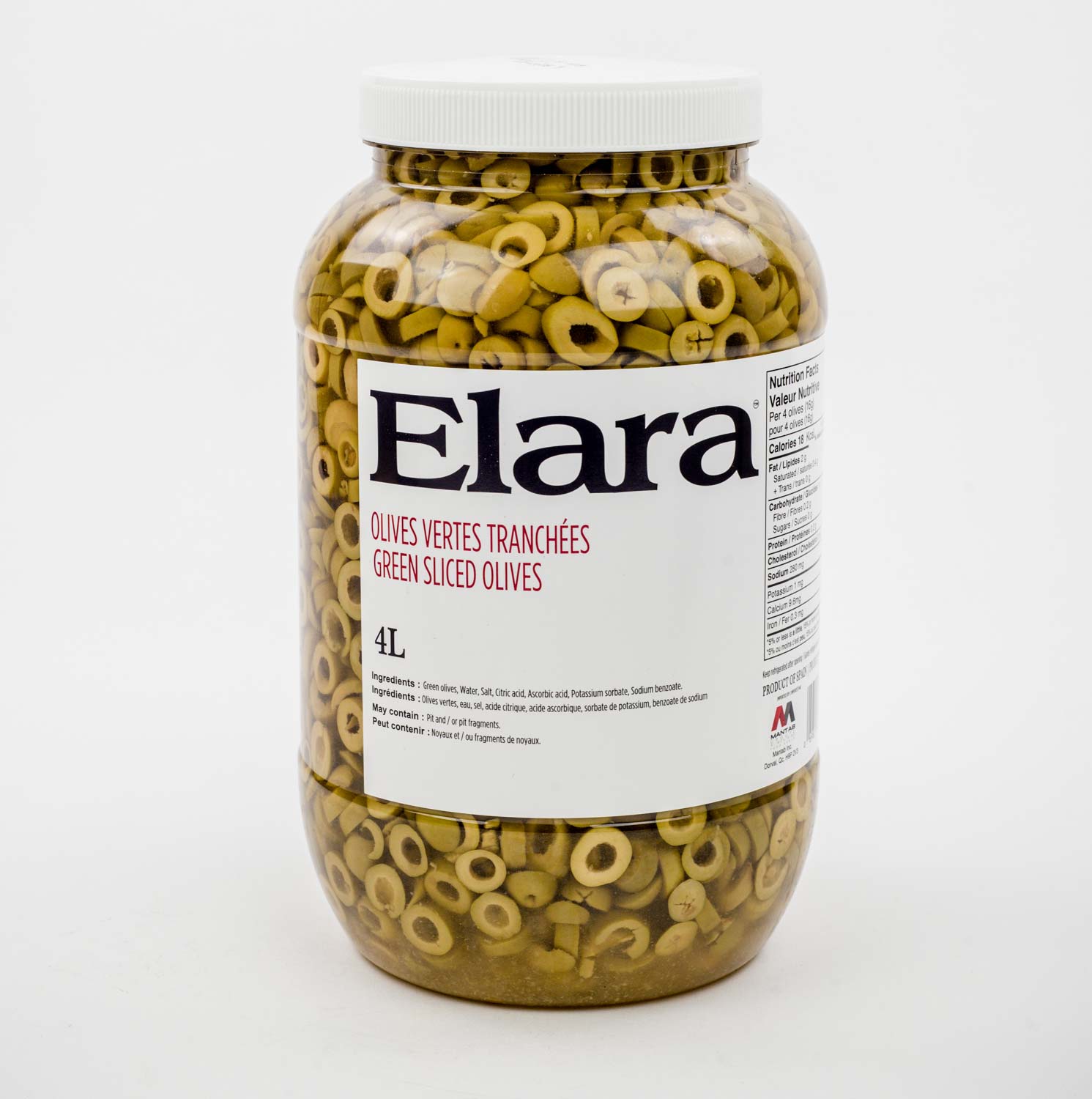 Olive verte tranchée 4 L