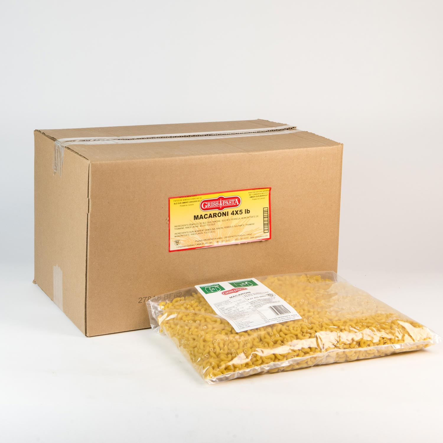 Pâtes macaroni coupées 5 lb-secondary-image