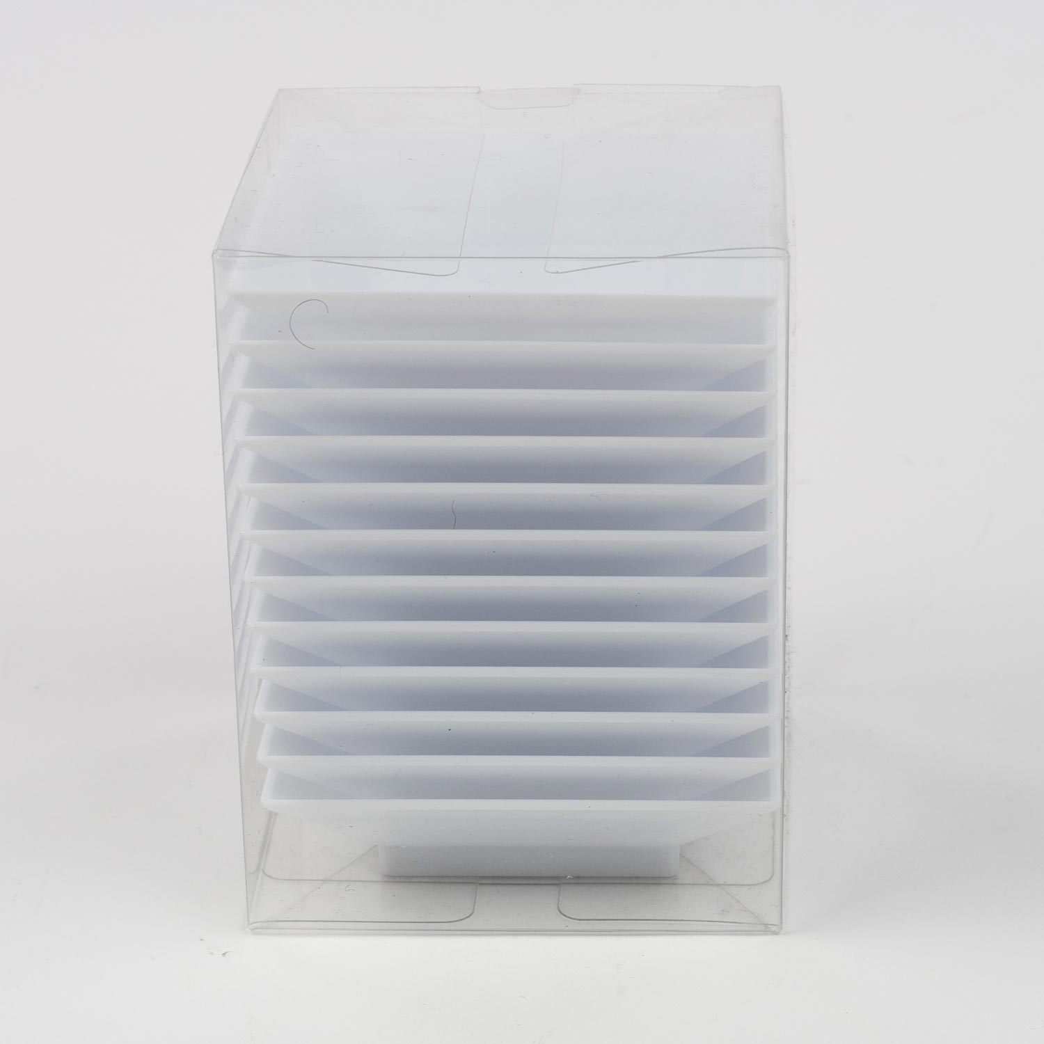 Assiette petit four plastique blanc carrée x12-secondary-image