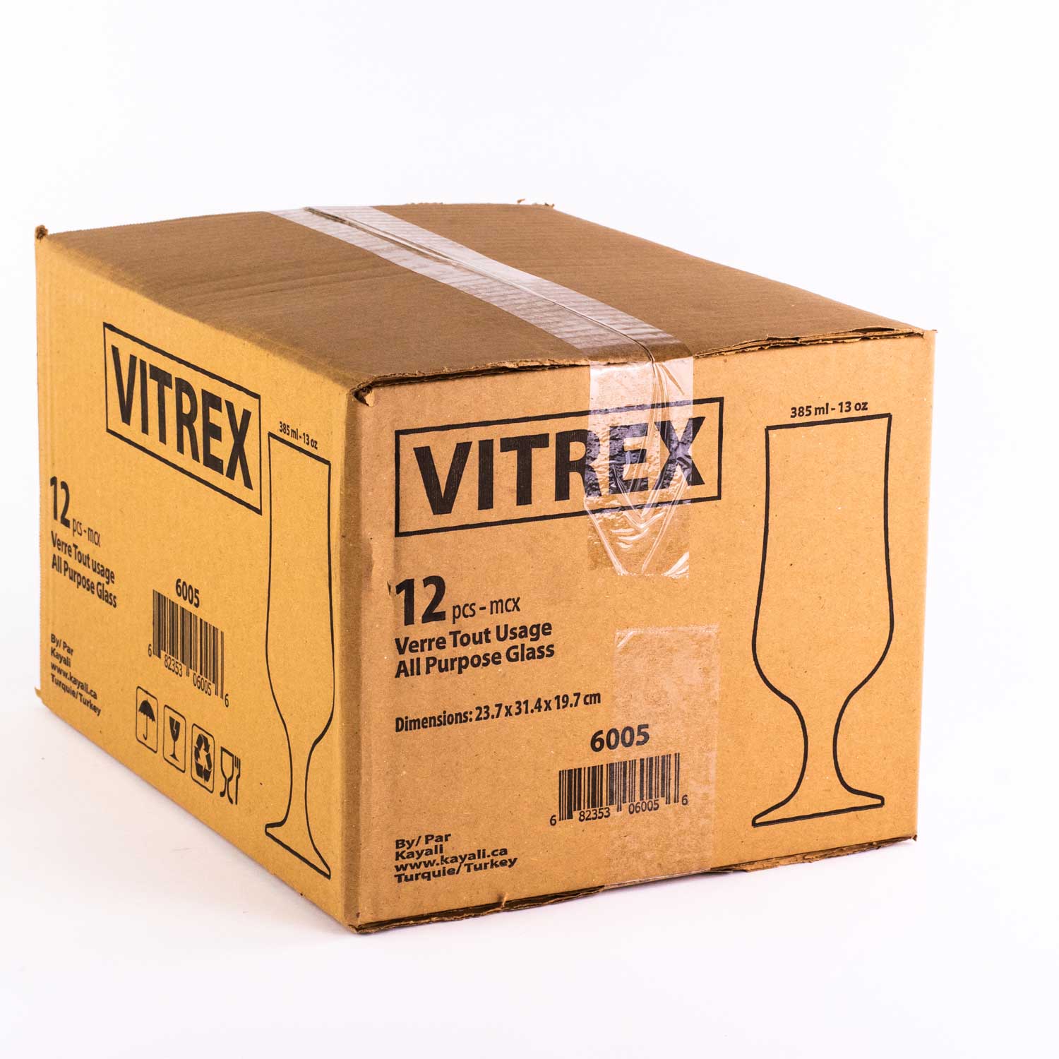 Ensemble de 12 verres à bière 13 oz / 384 ml