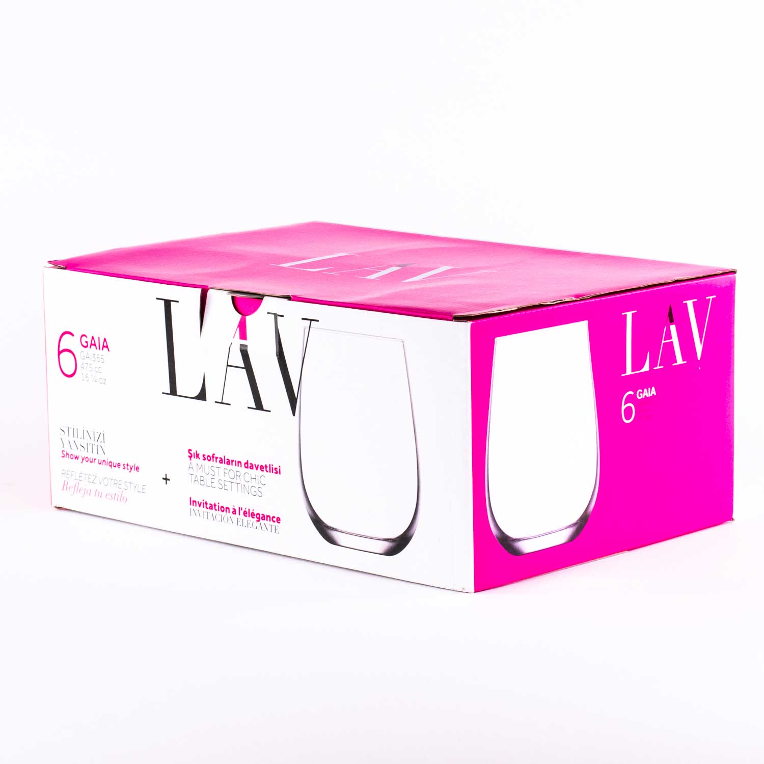 Verres sans pieds 16.25 oz / 480 ml x6-secondary-image