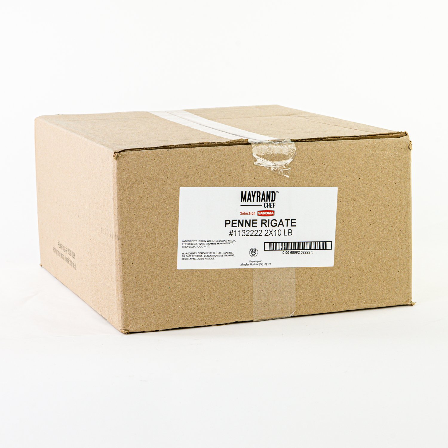 Pâtes Penne Rigate 20 lb