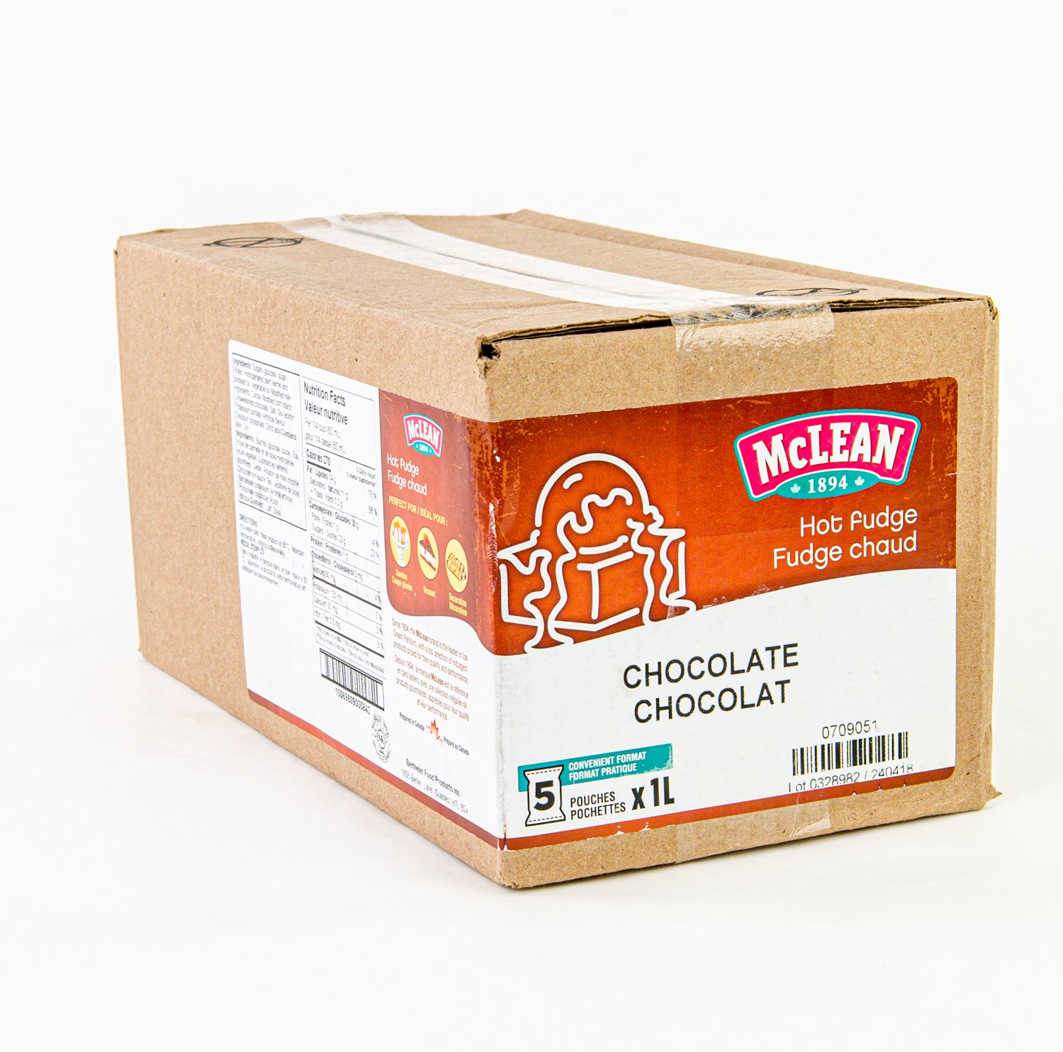 Garniture coupe glacée fudge chaud 5 x 1 L
