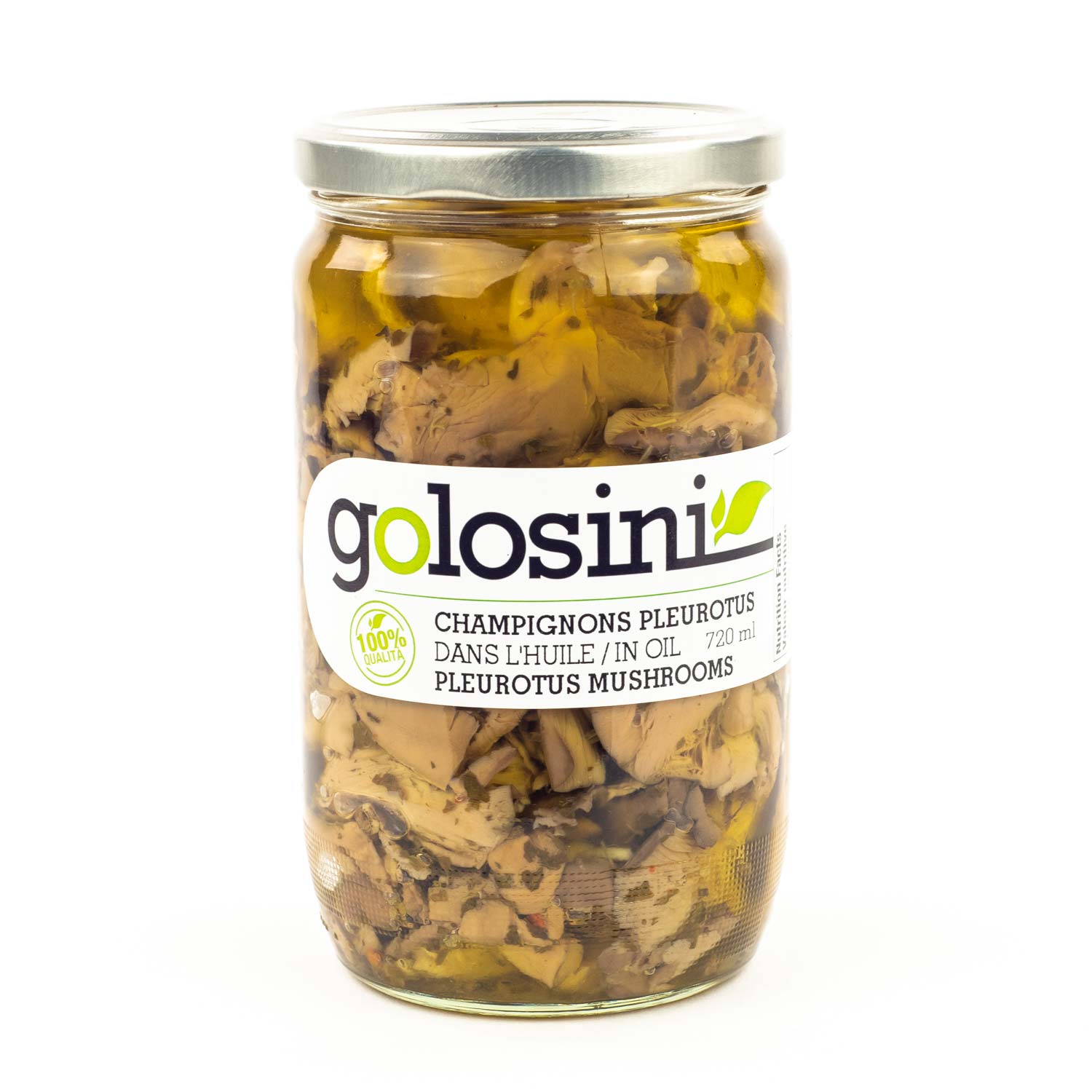 Champignons pleurotes dans l'huile 720 ml