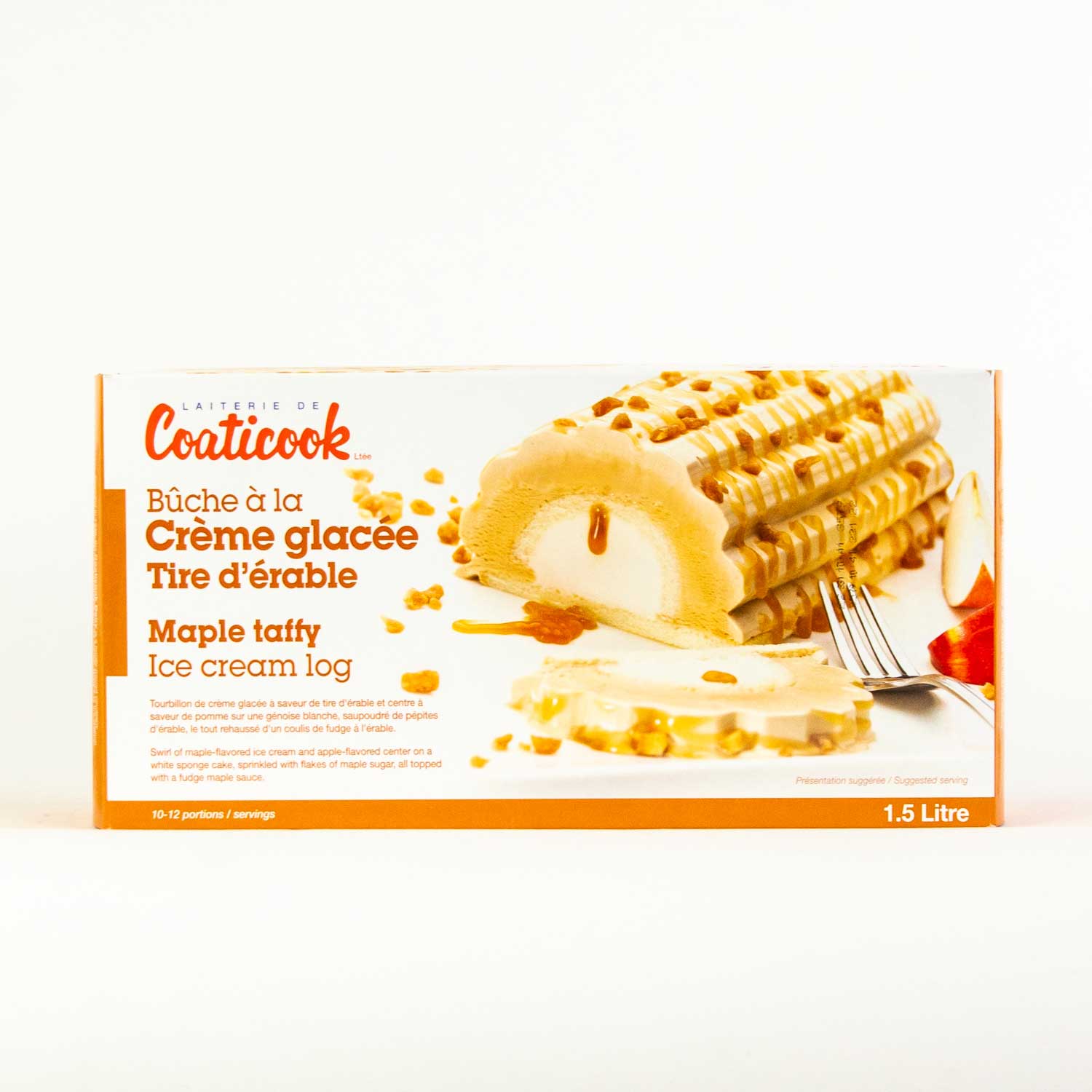 Bûche à la crème glacée tire d'érable 1,5 L