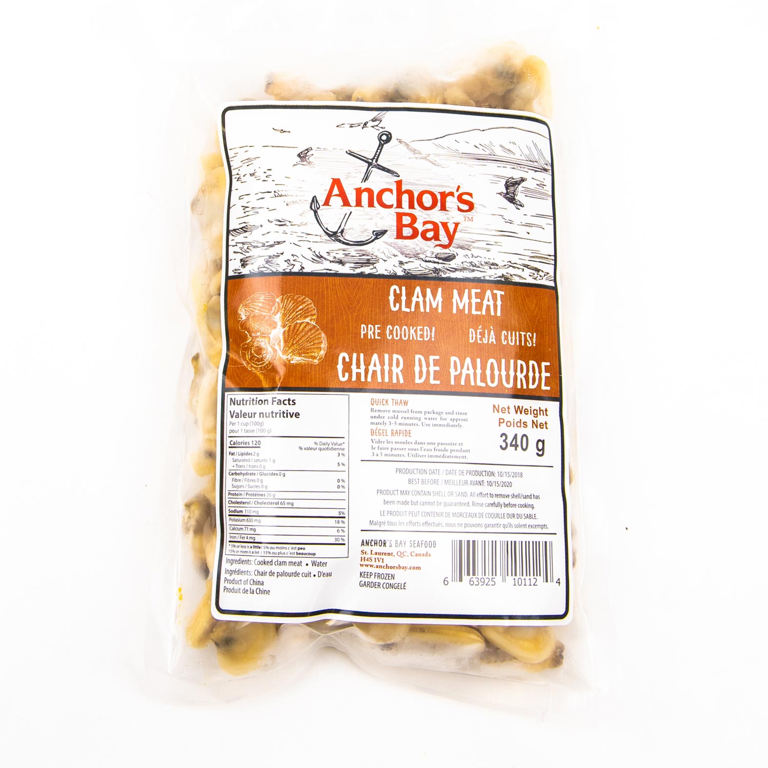 Chair de palourde 340 g