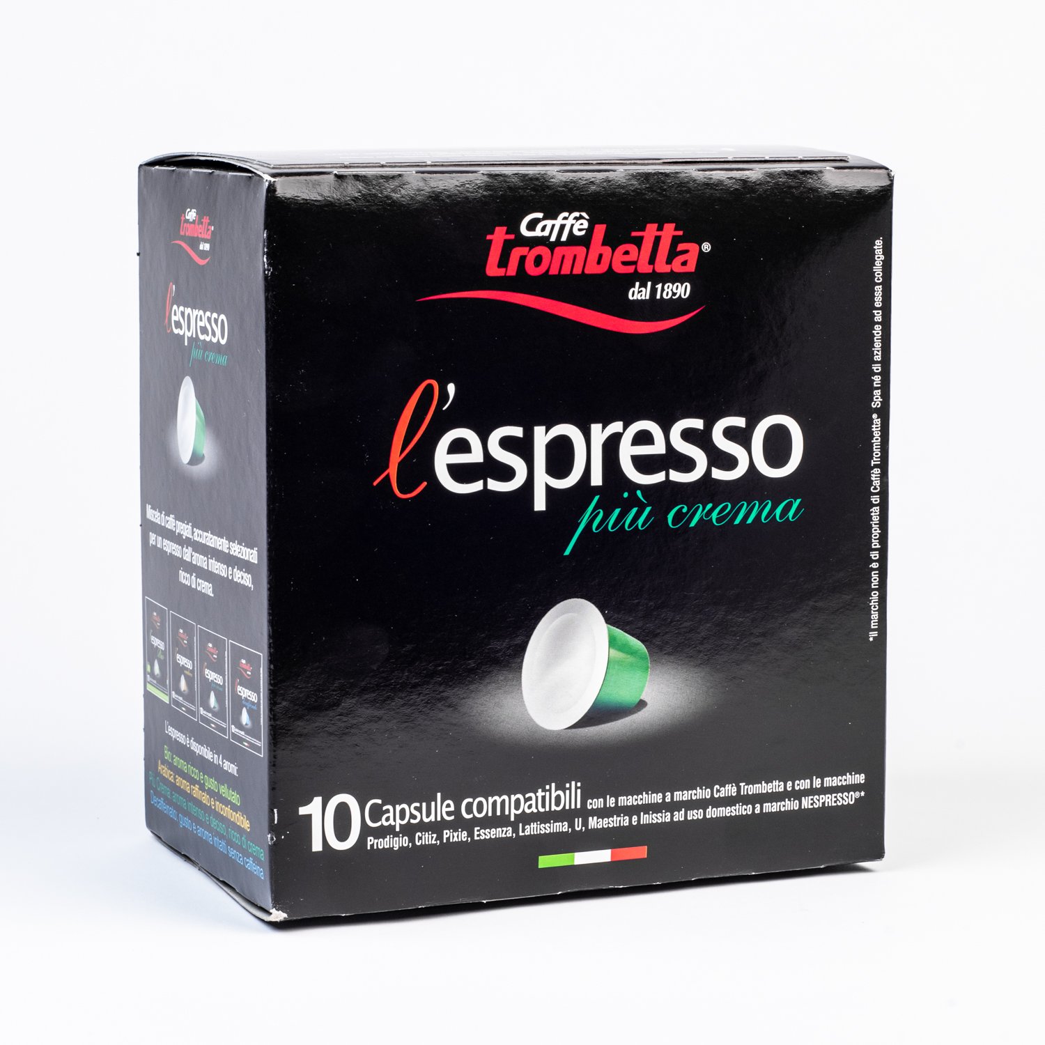 Più crema capsules de café compatibles Nespresso x10
