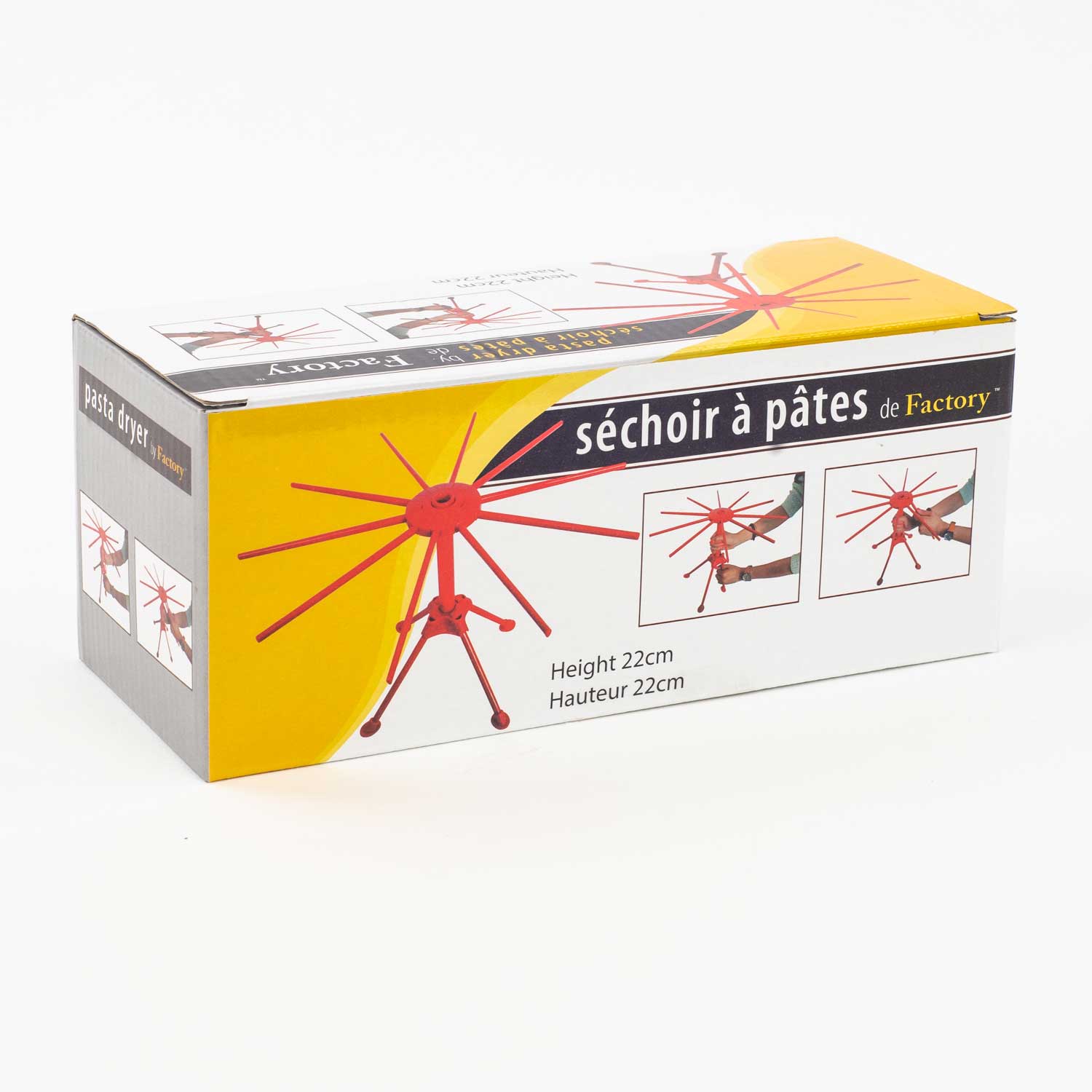 Séchoir à pâtes rouge 22 cm / 9''-tertiary-image