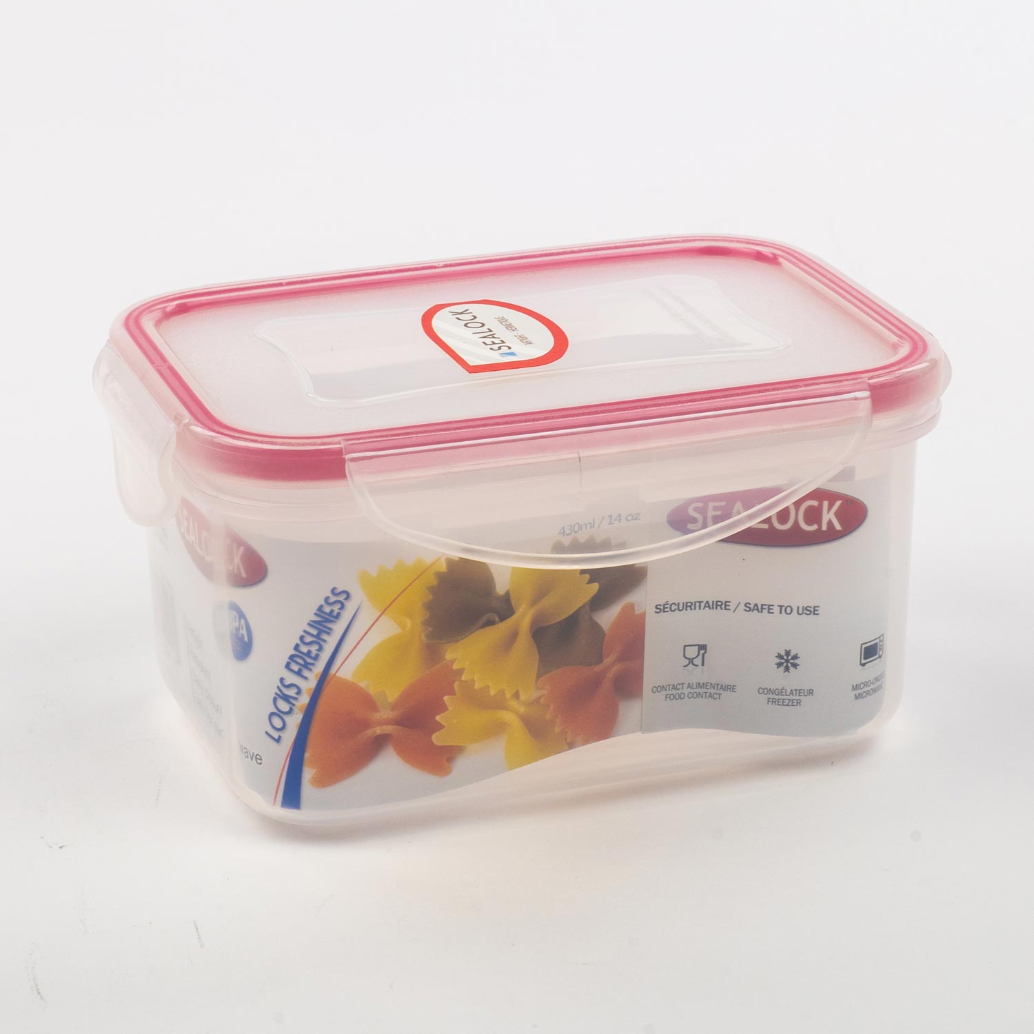 Contenant plastique rectangulaire haut 430 ml