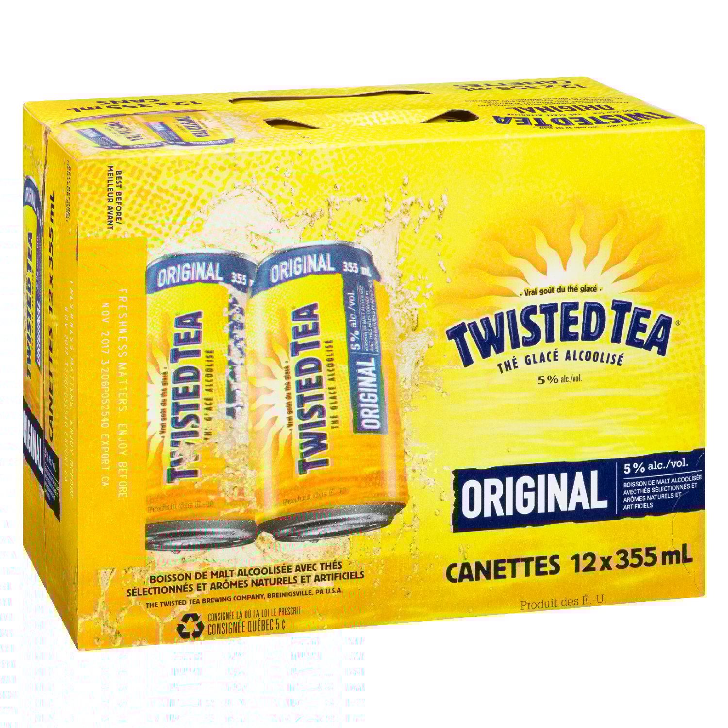 Boisson de malt alcooliséée au thé canette 355 ml x12-secondary-image