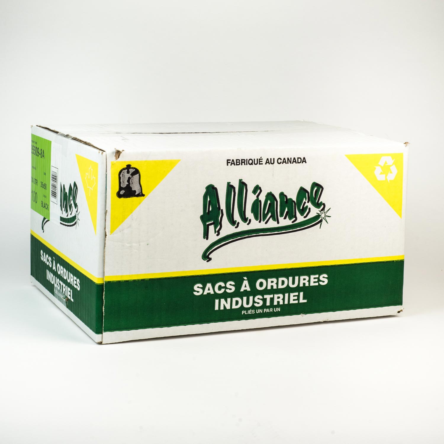 Sacs à ordures extra extra forts noirs 35 po x 50 po x100